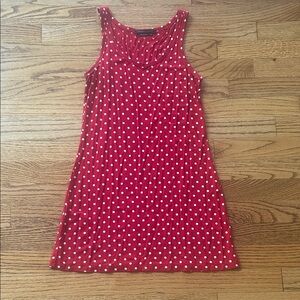 Vintage BCBGMaxAzria Red and White Polka Dot Top Size XS